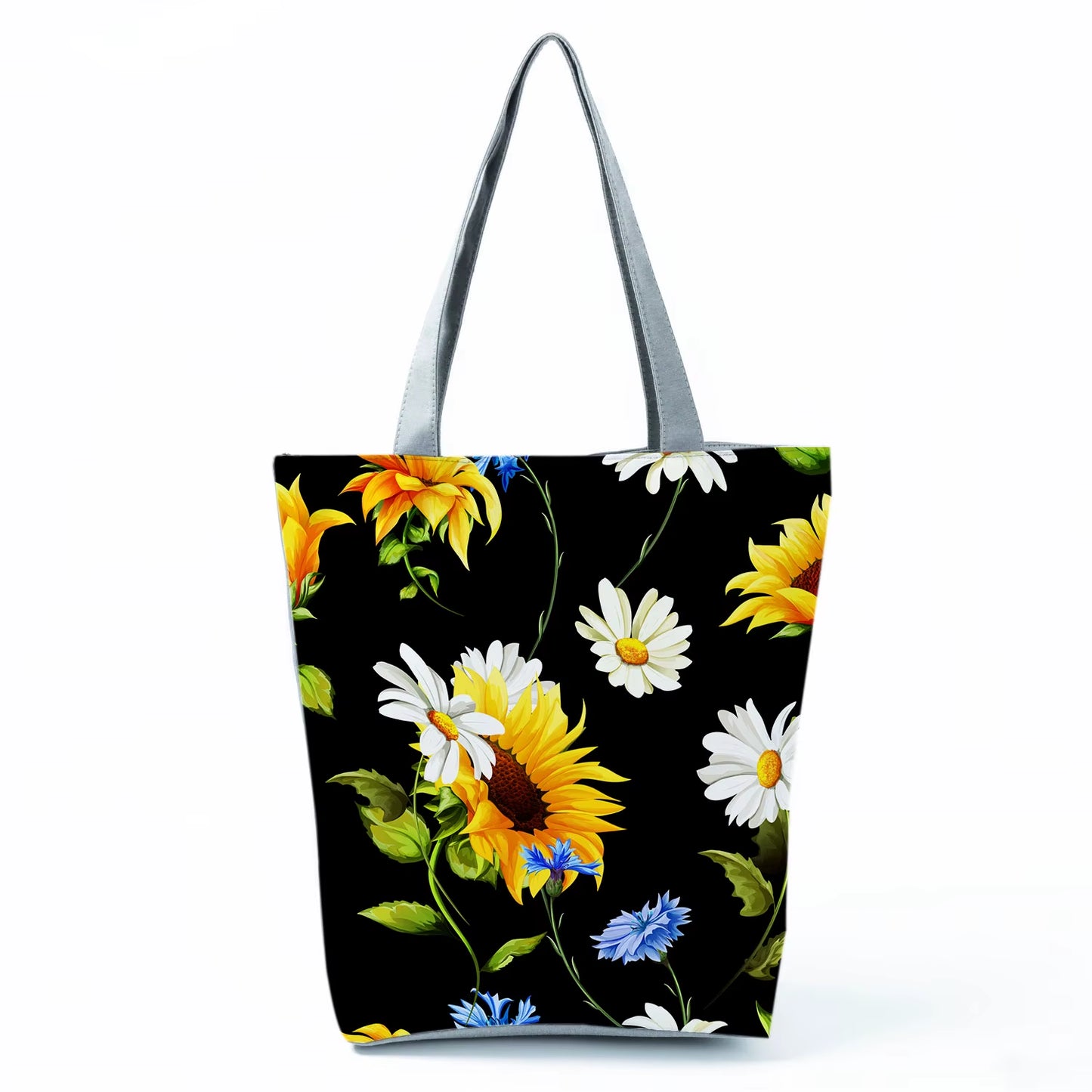 2021 New Fashion Tote Geometry Floral Print Handbags for Women High Quality All-Match Beach Bag Eco Friendly Portable Women Bags