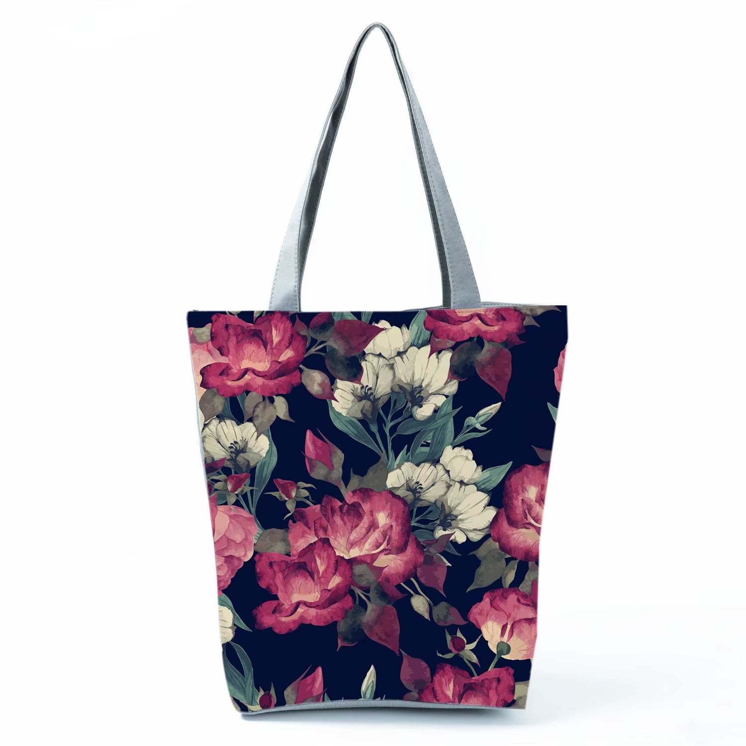 2021 New Fashion Tote Geometry Floral Print Handbags for Women High Quality All-Match Beach Bag Eco Friendly Portable Women Bags