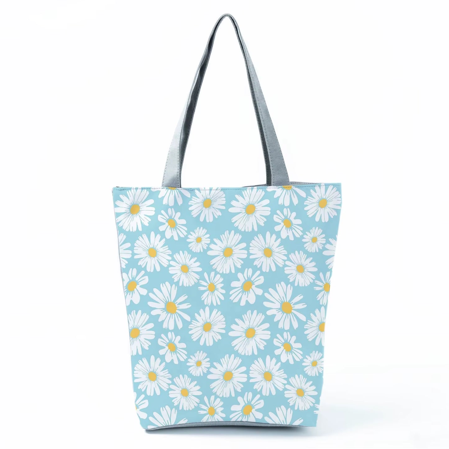 2021 New Fashion Tote Geometry Floral Print Handbags for Women High Quality All-Match Beach Bag Eco Friendly Portable Women Bags