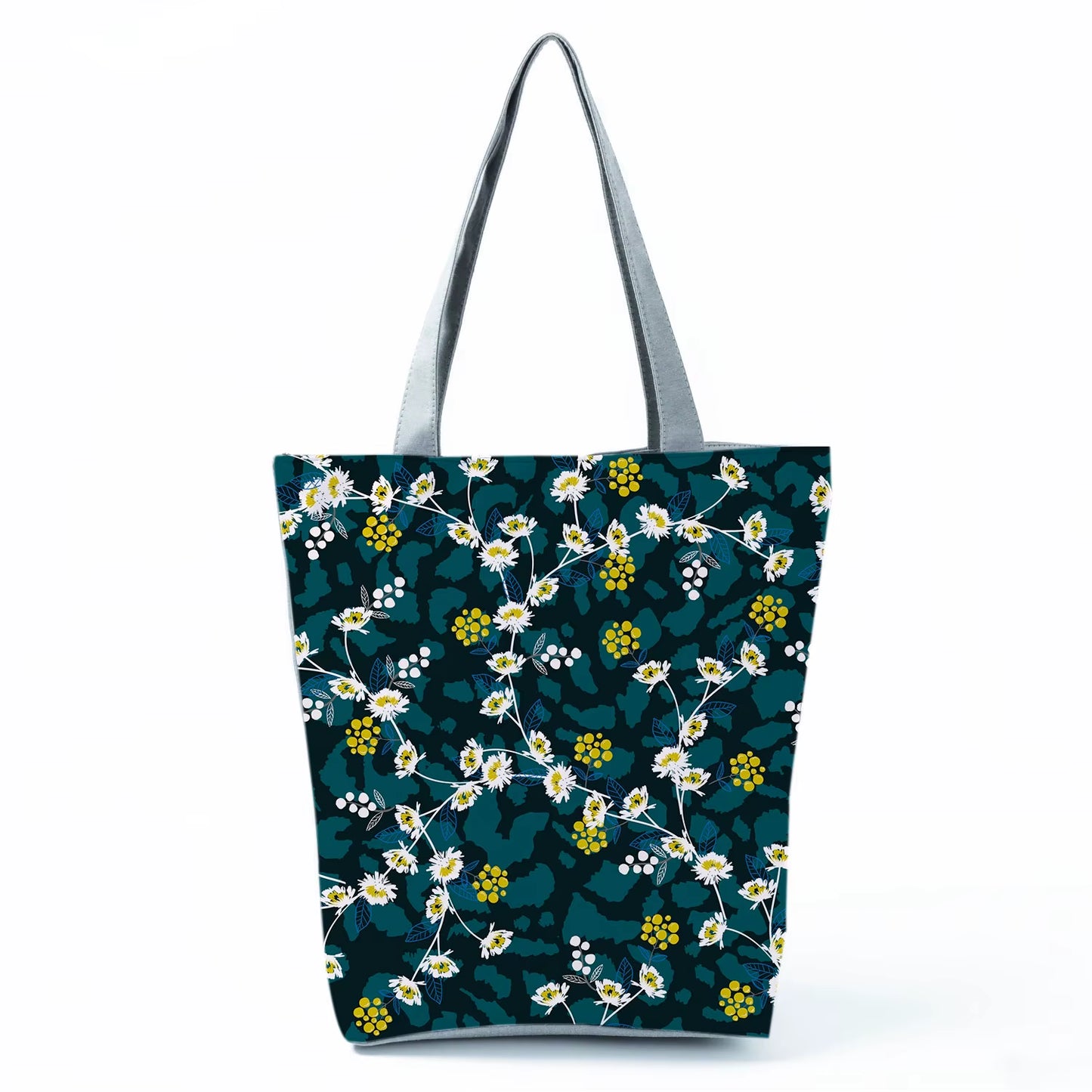 2021 New Fashion Tote Geometry Floral Print Handbags for Women High Quality All-Match Beach Bag Eco Friendly Portable Women Bags