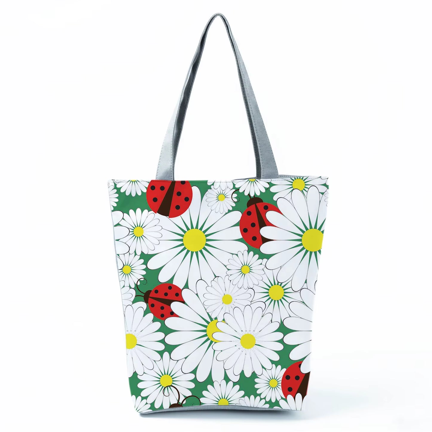 2021 New Fashion Tote Geometry Floral Print Handbags for Women High Quality All-Match Beach Bag Eco Friendly Portable Women Bags