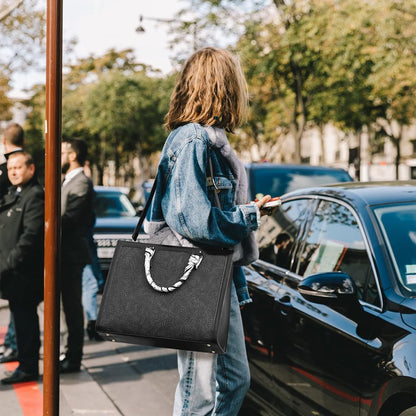 NUBILY Laptop Bags for Women 15.6 Inch Large Tote Bag Ladies Leather Laptop Wor