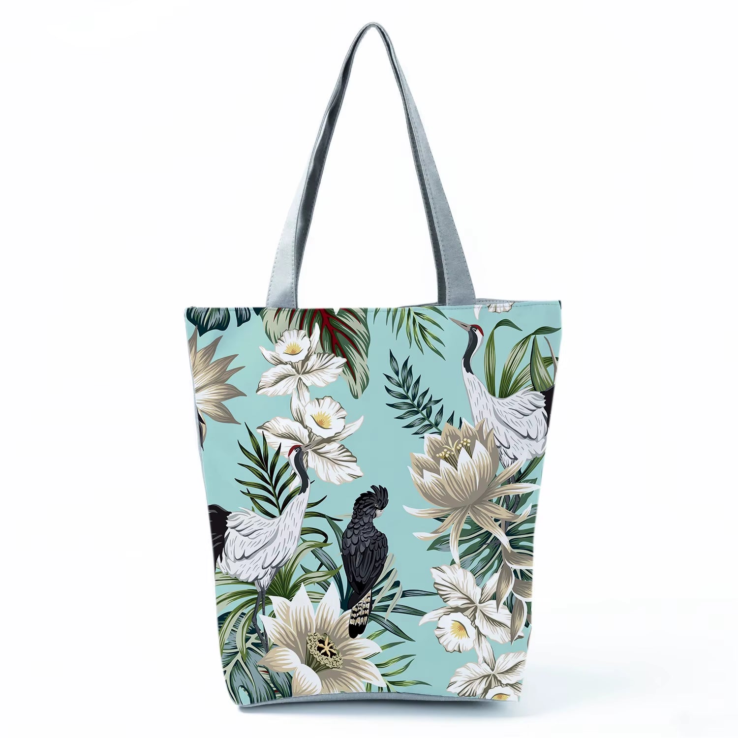 2021 New Fashion Tote Geometry Floral Print Handbags for Women High Quality All-Match Beach Bag Eco Friendly Portable Women Bags