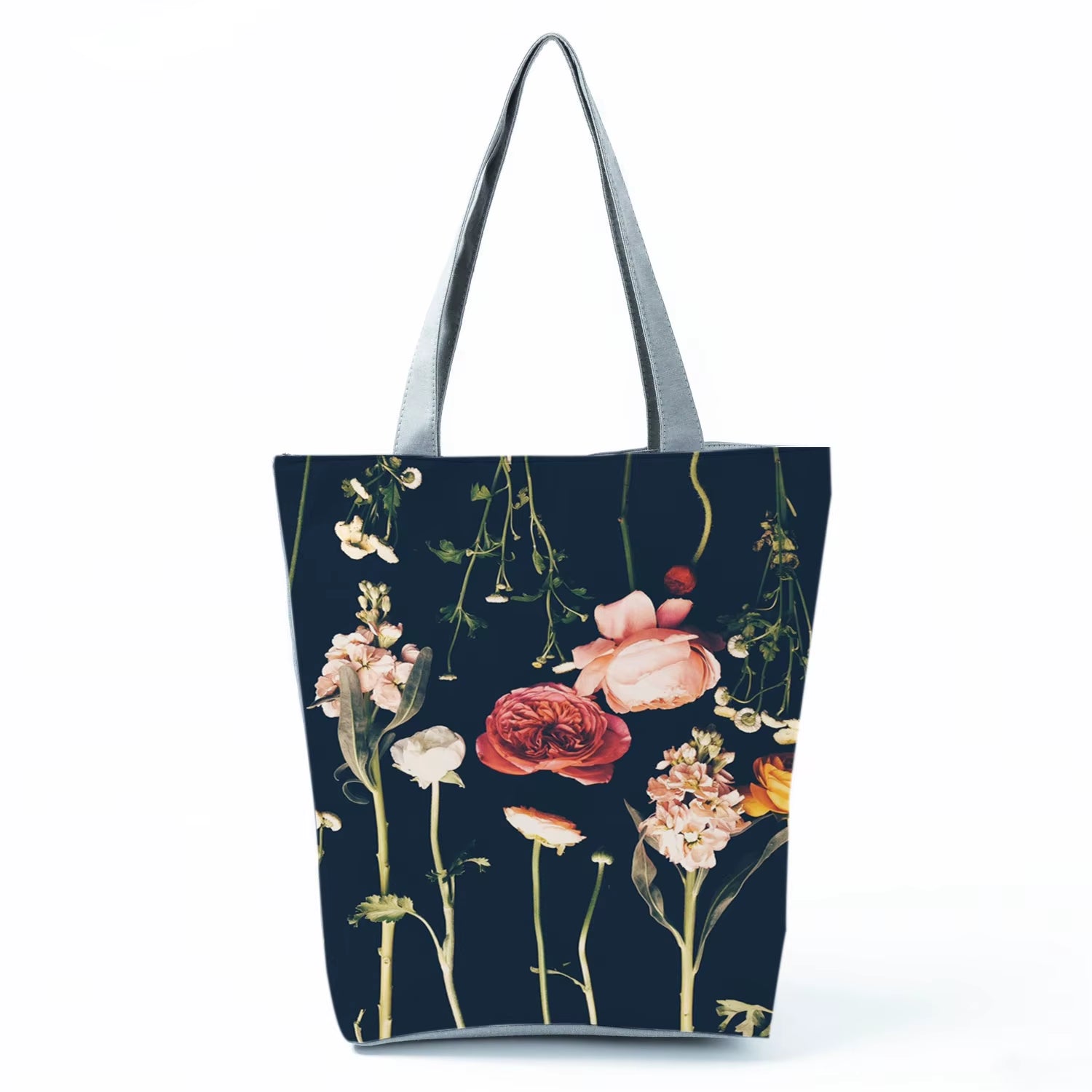 2021 New Fashion Tote Geometry Floral Print Handbags for Women High Quality All-Match Beach Bag Eco Friendly Portable Women Bags