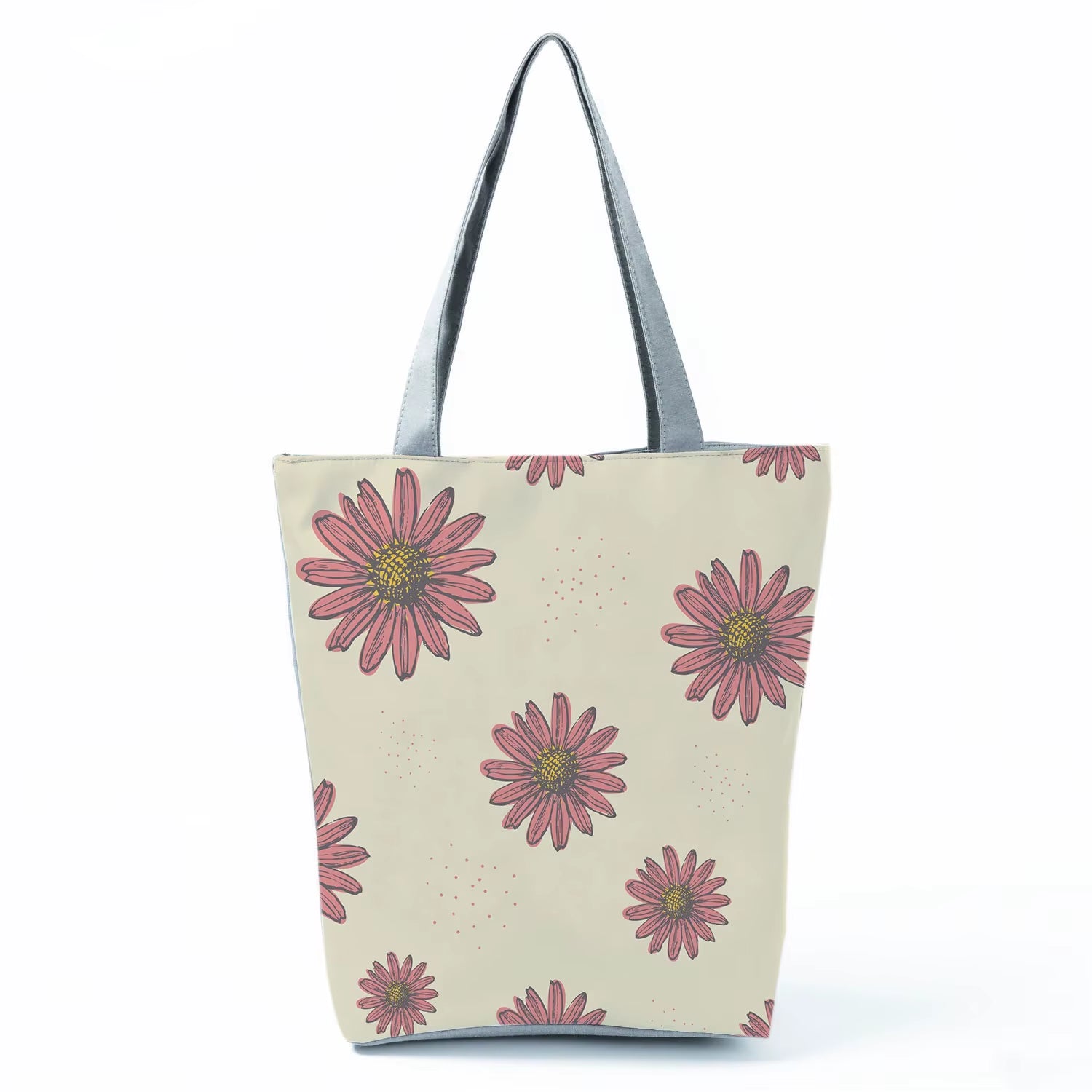 2021 New Fashion Tote Geometry Floral Print Handbags for Women High Quality All-Match Beach Bag Eco Friendly Portable Women Bags