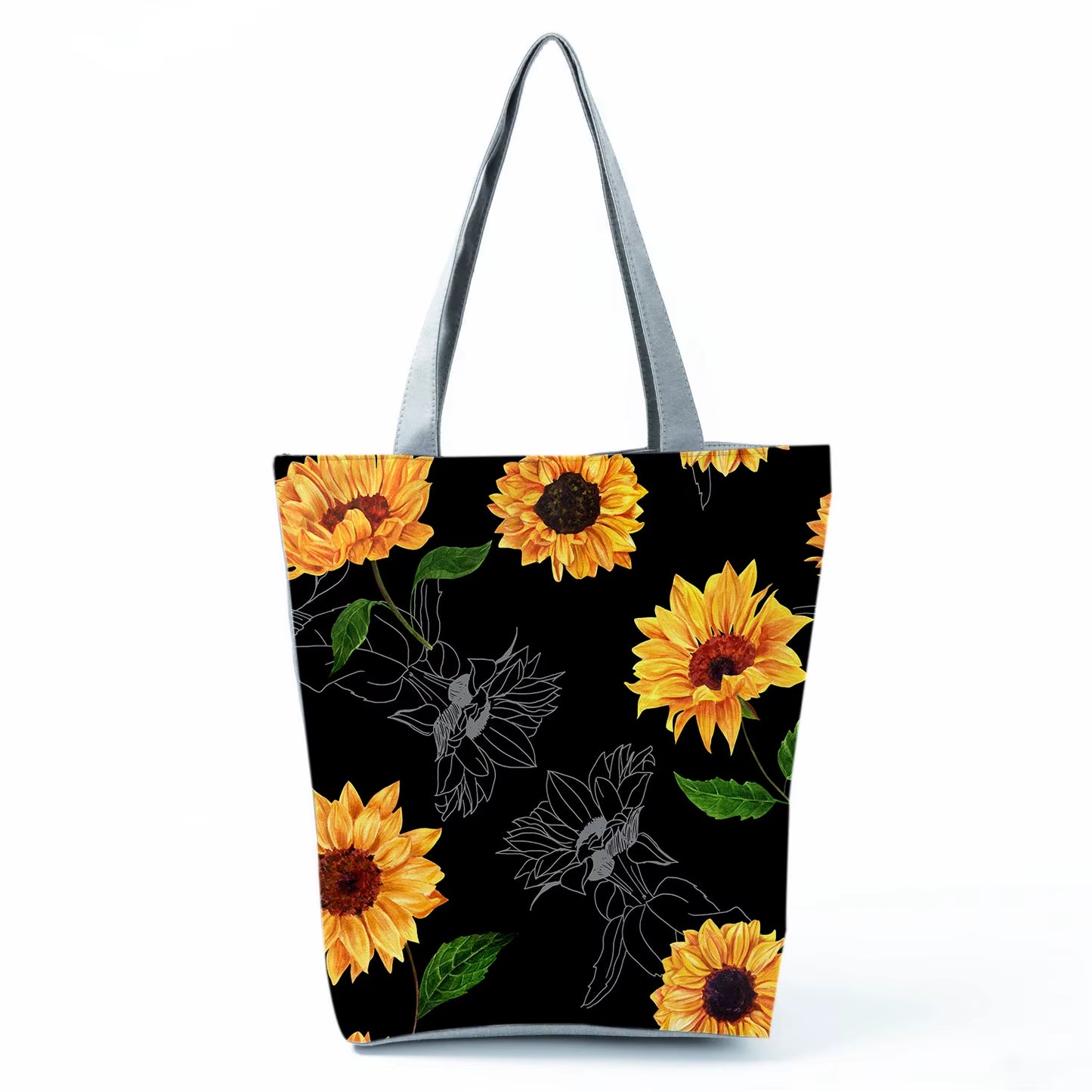 2021 New Fashion Tote Geometry Floral Print Handbags for Women High Quality All-Match Beach Bag Eco Friendly Portable Women Bags