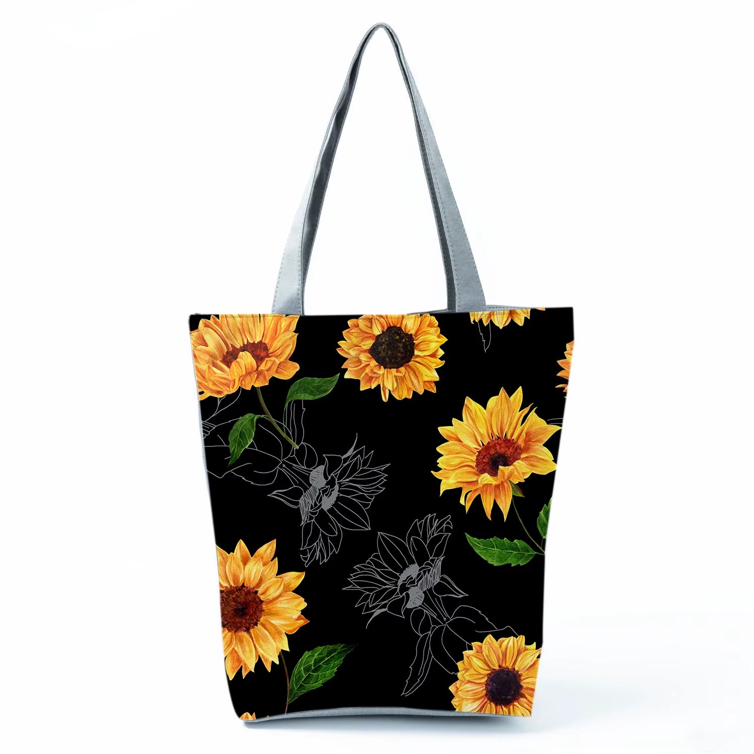 2021 New Fashion Tote Geometry Floral Print Handbags for Women High Quality All-Match Beach Bag Eco Friendly Portable Women Bags
