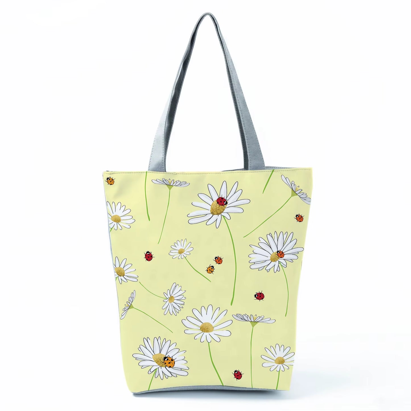 2021 New Fashion Tote Geometry Floral Print Handbags for Women High Quality All-Match Beach Bag Eco Friendly Portable Women Bags