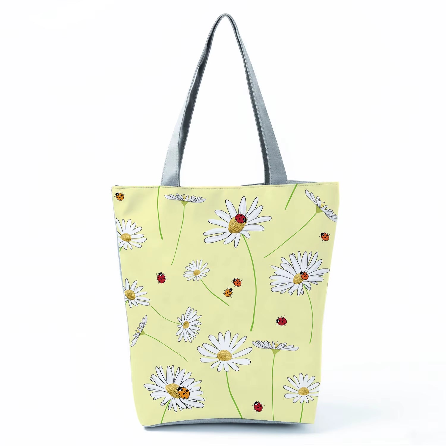 2021 New Fashion Tote Geometry Floral Print Handbags for Women High Quality All-Match Beach Bag Eco Friendly Portable Women Bags