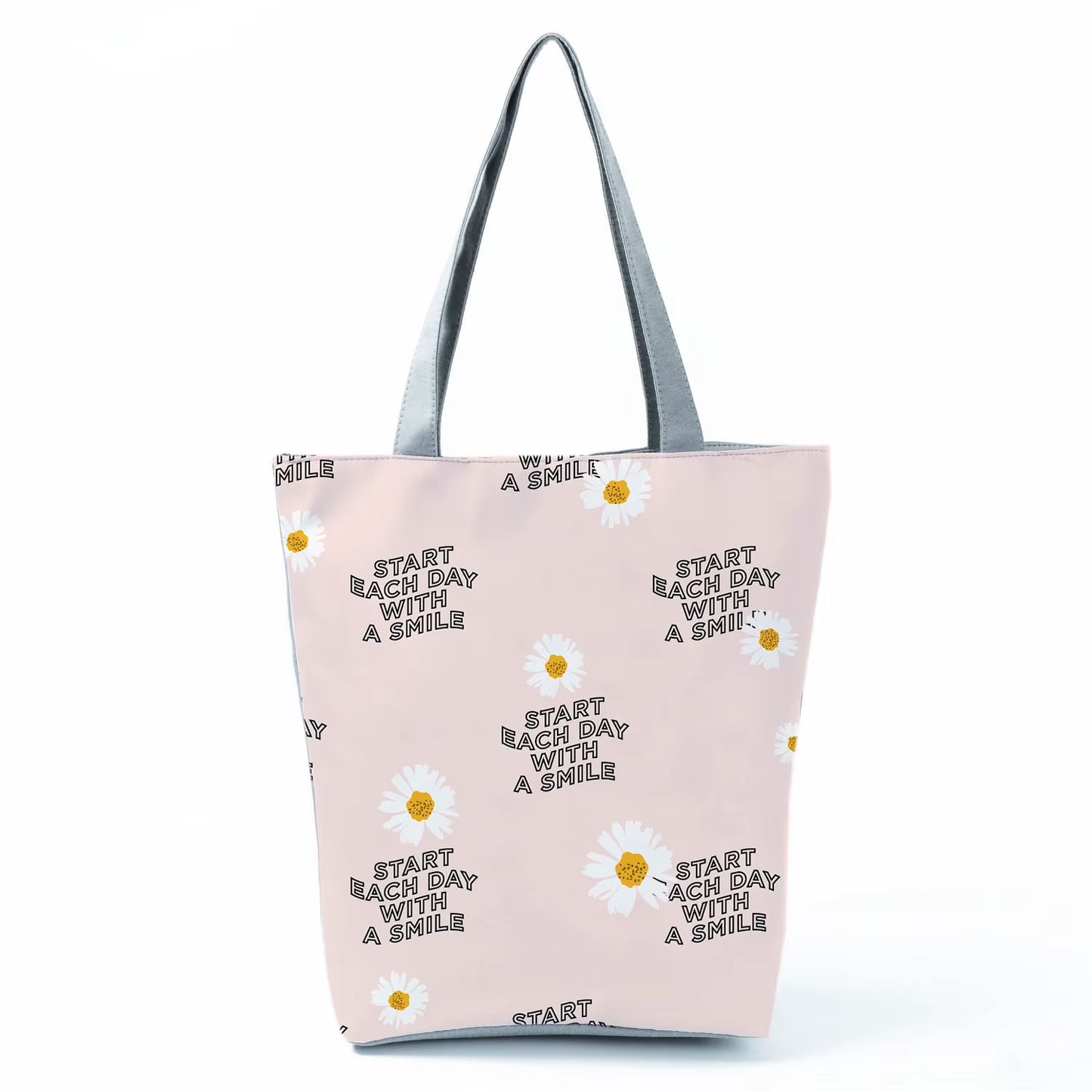 2021 New Fashion Tote Geometry Floral Print Handbags for Women High Quality All-Match Beach Bag Eco Friendly Portable Women Bags