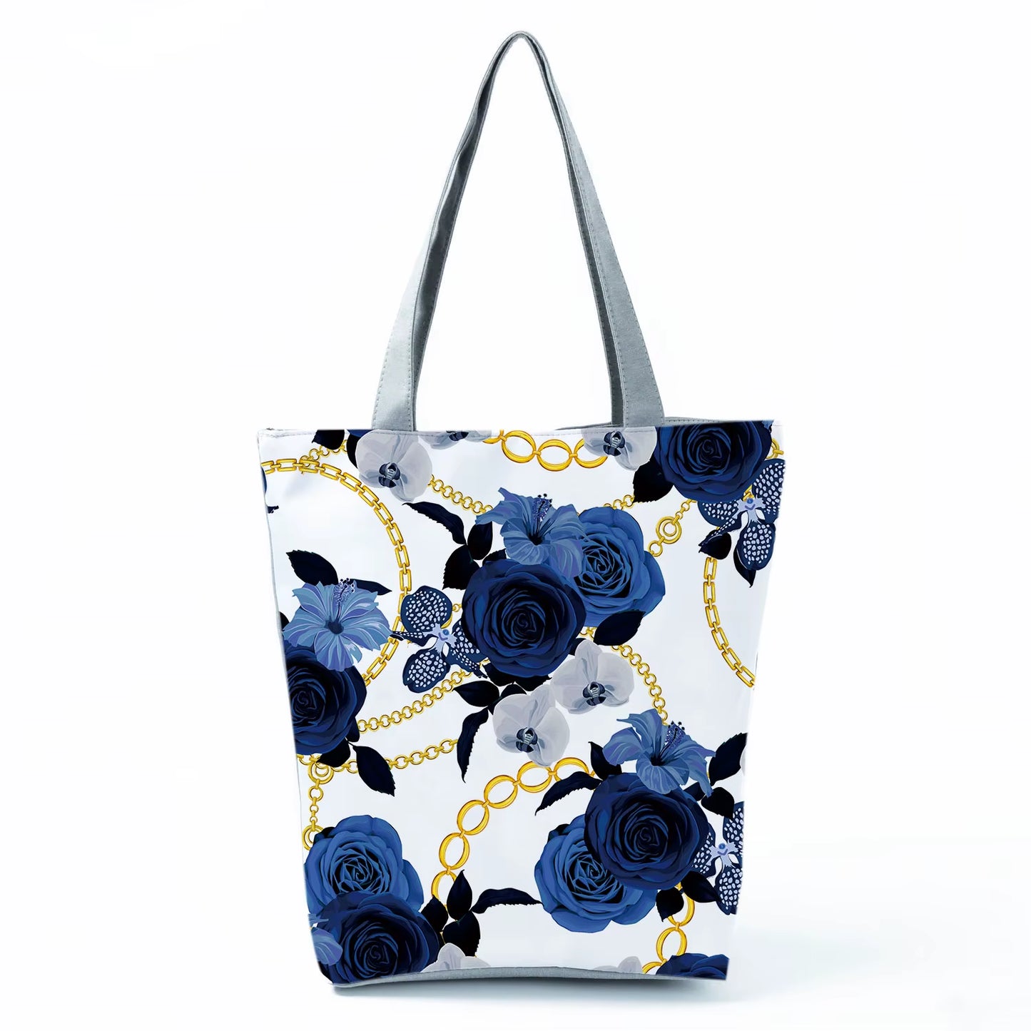 2021 New Fashion Tote Geometry Floral Print Handbags for Women High Quality All-Match Beach Bag Eco Friendly Portable Women Bags