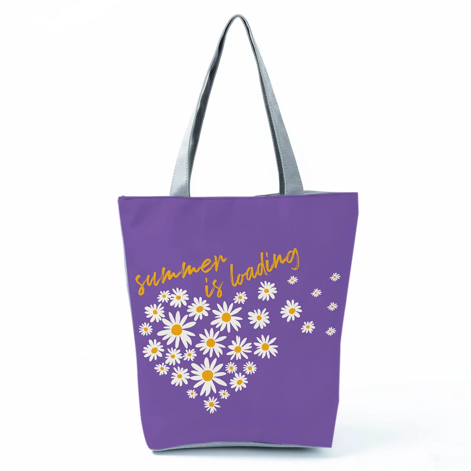 2021 New Fashion Tote Geometry Floral Print Handbags for Women High Quality All-Match Beach Bag Eco Friendly Portable Women Bags