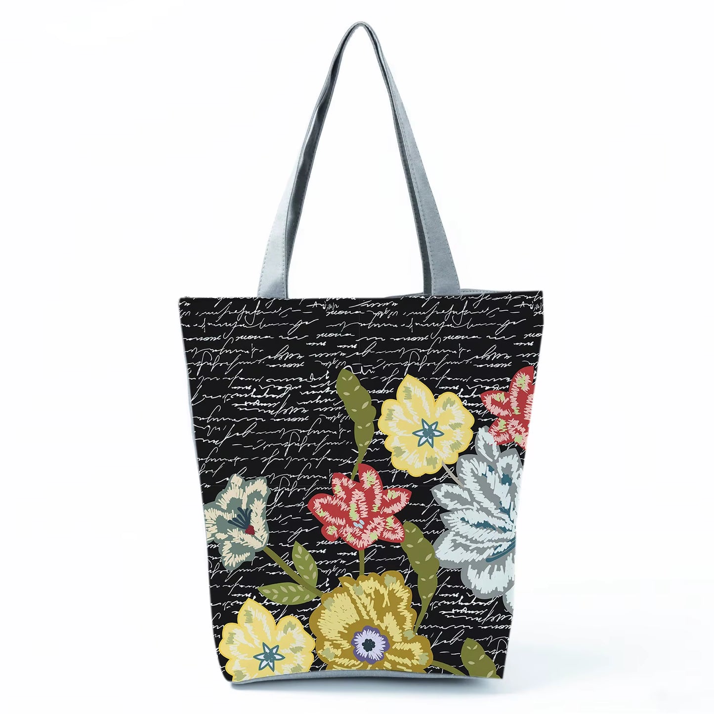 2021 New Fashion Tote Geometry Floral Print Handbags for Women High Quality All-Match Beach Bag Eco Friendly Portable Women Bags