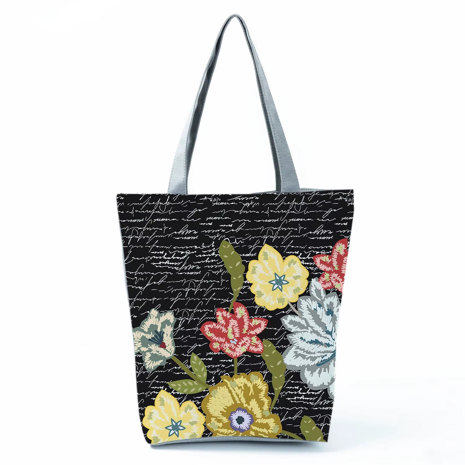 2021 New Fashion Tote Geometry Floral Print Handbags for Women High Quality All-Match Beach Bag Eco Friendly Portable Women Bags