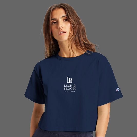 Women's Cropped Heritage Crewneck T-Shirt | Champion T453W | Only 7 in Stock